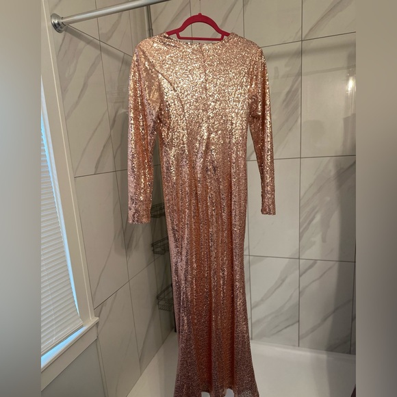 Ever-Pretty Women's Long Sleeve Sequin Maxi Dress – Size 6 - Picture 13 of 13